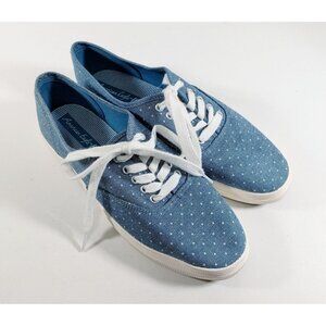 American Eagle Women’s Polk-a-Dot Shoes Size 9 Blue And White  Sneakers